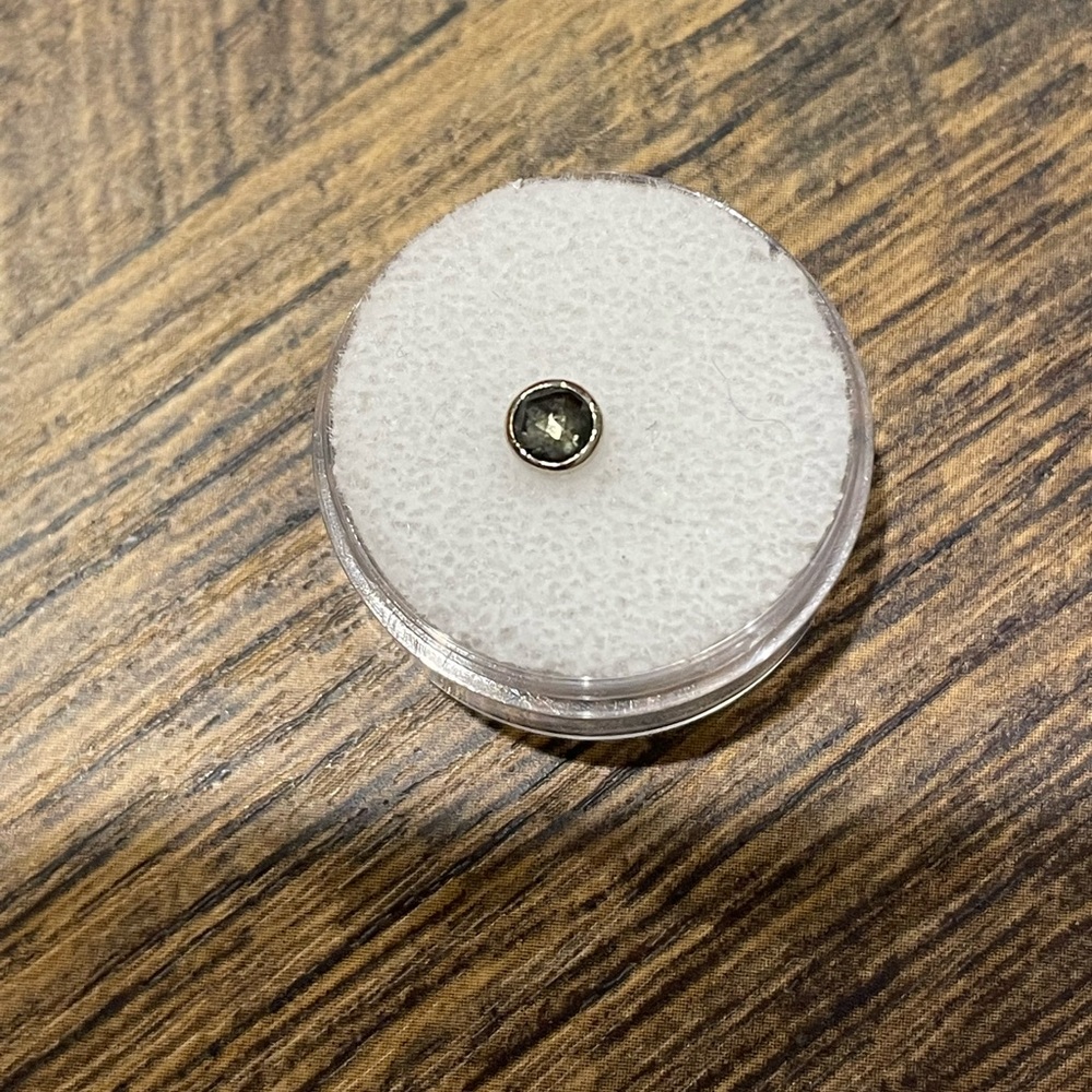Mettle and Silver 14K White Gold Sapphire Threadless End (Press Fit)